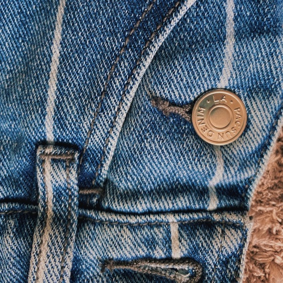 ✿pacsun pinstripe overalls✿ - Picture 5 of 6